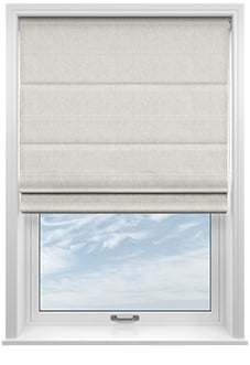 Tarbert, Egret - Motorised Roman Blind